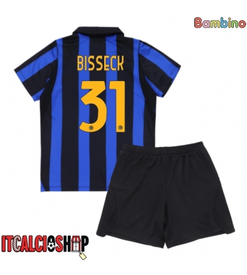 Inter Milan Yann Bisseck #31 Prima Maglia Bambino 2026-27 Manica Corta (+ Pantaloni corti)